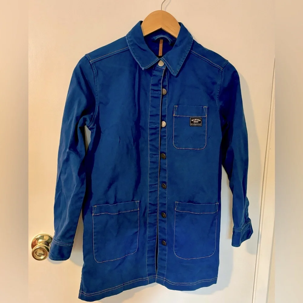 Wildfang The Essential Chore Coat Barn Jacket Cobalt Blue XS - Picture 1 of 5